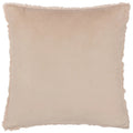 Cream - Back - Paoletti Sonnet Faux Fur Cut Cushion Cover