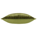 Olive - Side - Hoem Malans Piped Velvet Cut Cushion Cover