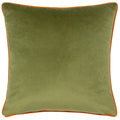 Emerald - Back - Wylder Piped Velvet Lemur Cushion Cover