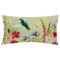 Multicoloured - Front - Wylder Nectar Garden Velvet Hummingbird Cushion Cover