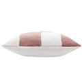 Pink - Side - Heya Home Cozee Faux Fur Checked Cushion Cover