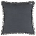 Slate - Back - Yard Jaye Velvet Fringe Cushion Cover