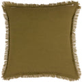 Moss - Back - Yard Jaye Velvet Fringe Cushion Cover