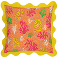 Citronelle - Front - Furn Scalloped Coral Cushion Cover