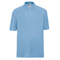 Sky - Front - Russell Childrens-Kids Polo Shirt