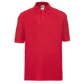 Bright Red - Front - Russell Childrens-Kids Polo Shirt