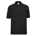 Black - Front - Russell Childrens-Kids Polo Shirt