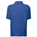 Royal Blue - Back - Fruit of the Loom Childrens-Kids 65-35 Plain Pique Polo Shirt