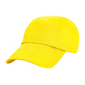 Yellow - Front - Result Headwear Childrens-Kids Cotton Low Profile Baseball Cap