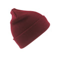 Burgundy - Front - Result Winter Essentials Childrens-Kids Woolly Beanie