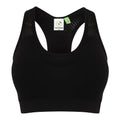 Black - Front - Tombo Womens-Ladies Seamless Sports Bra