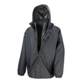 Black - Front - Result Core Mens 3 in 1 Waterproof Jacket