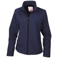 Navy - Front - Result Womens-Ladies Soft Shell Jacket