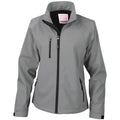 Silver Grey - Front - Result Womens-Ladies Soft Shell Jacket