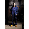 Navy - Back - Portwest Mens Argyll Heavy Fleece Anti-Pill Jacket (F400)