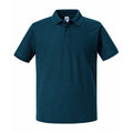 Petrol Blue - Front - Russell Mens Authentic Eco Polo Shirt