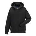 Black - Front - Russell Childrens-Kids Hoodie