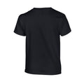 Black - Back - Gildan Childrens-Kids Plain Lightweight T-Shirt