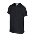 Black - Side - Gildan Childrens-Kids Plain Lightweight T-Shirt