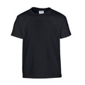 Black - Front - Gildan Childrens-Kids Plain Lightweight T-Shirt