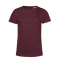 Burgundy - Front - B&C Womens-Ladies Inspire E150 T-Shirt