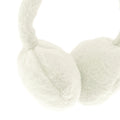 Ecru - Side - Ribbon Faux Fur Earmuffs