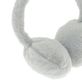 Grey - Side - Ribbon Faux Fur Earmuffs