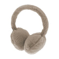 Natural - Back - Ribbon Faux Fur Earmuffs