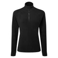 Black - Front - TriDri Womens-Ladies Recycled Fitted Active Fleece Top