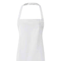 White - Back - Premier Ladies-Womens Essential Bib Apron - Catering Workwear