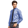 Mid Blue - Back - Premier Mens Premier Poplin Long-Sleeved Formal Shirt