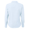 Light Blue - Back - Premier Womens-Ladies Poplin Long-Sleeved Blouse