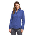 Royal - Side - Premier Womens-Ladies Poplin Long-Sleeved Blouse