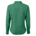 Emerald - Back - Premier Womens-Ladies Poplin Long-Sleeved Blouse