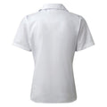 White - Back - Premier Short Sleeve Poplin Blouse - Plain Work Shirt