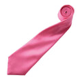 Fuchsia - Back - Premier Mens Plain Satin Tie (Narrow Blade)