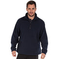 Dark Navy - Back - Regatta Mens Thor Overhead Anti-Pill Fleece Top