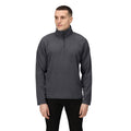 Seal Grey - Back - Regatta Mens 170 Series Anti-pill Zip Neck Micro Fleece