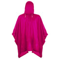 Fuchsia - Front - Splashmacs Unisex Adults Plastic Poncho - Rain Mac