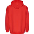 Soft Red - Back - Awdis Unisex College Hooded Sweatshirt - Hoodie