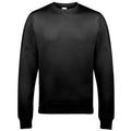 Jet Black - Front - AWDis Just Hoods AWDis Unisex Crew Neck Plain Sweatshirt (280 GSM)