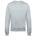 Heather Grey - Front - AWDis Just Hoods AWDis Unisex Crew Neck Plain Sweatshirt (280 GSM)