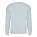 Heather Grey - Back - AWDis Just Hoods AWDis Unisex Crew Neck Plain Sweatshirt (280 GSM)