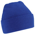 Bottle Green - Side - Beechfield Soft Feel Knitted Winter Hat