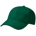 Forest Green - Back - Beechfield Unisex Pro-Style Heavy Brushed Cotton Baseball Cap - Headwear