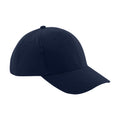 French Navy - Front - Beechfield Unisex Pro-Style Heavy Brushed Cotton Baseball Cap - Headwear