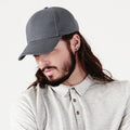 Graphite Grey - Side - Beechfield Unisex Pro-Style Heavy Brushed Cotton Baseball Cap - Headwear