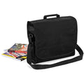 Black - Close up - Quadra Plain Record - Messenger Bag (9 Litres)