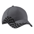 Graphite Grey - Front - Beechfield Unisex Grand Prix Baseball Cap