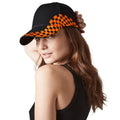 Black-Orange - Side - Beechfield Unisex Grand Prix Baseball Cap